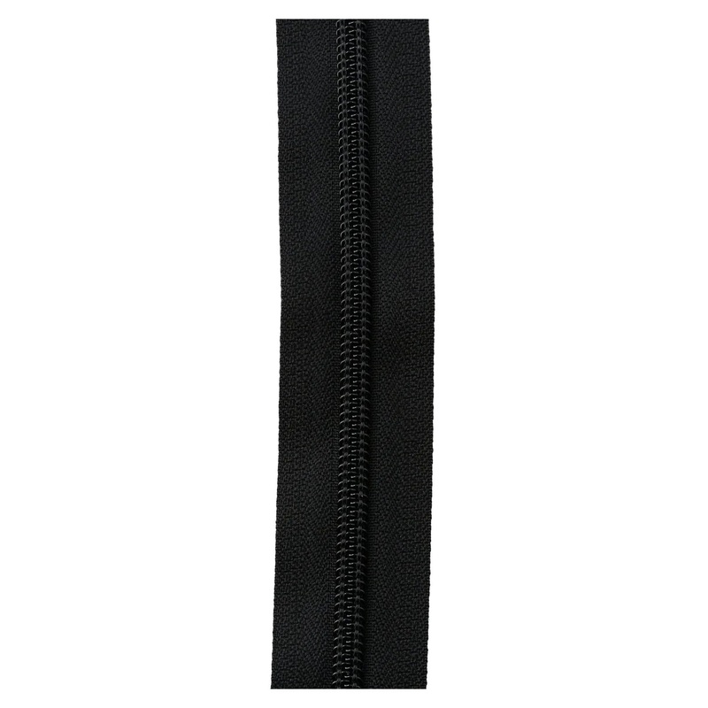 #5 Black, YKK Coil Water Resistant Zipper Tape, Nylon, #5CNWR-BLK