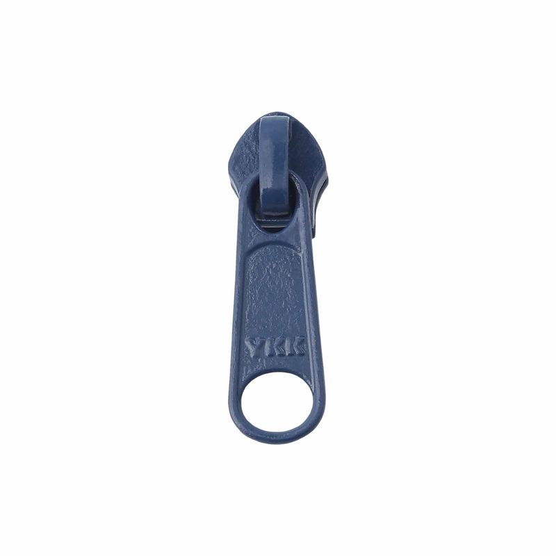 #5 Navy, Coil, YKK Long Tab Semi-Swivel Zipper Slider, Zinc Alloy, #5CN-1-NVY