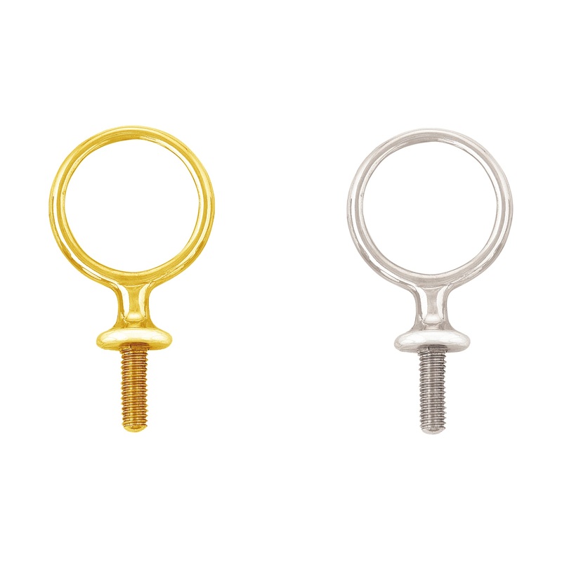 #580 Swedge Terret Solid Brass