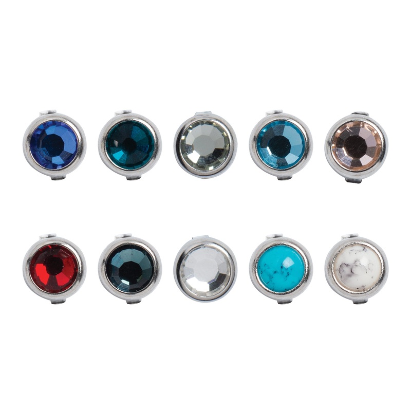Synthetic Crystal Pack Storm Nickel Plated 5/16″