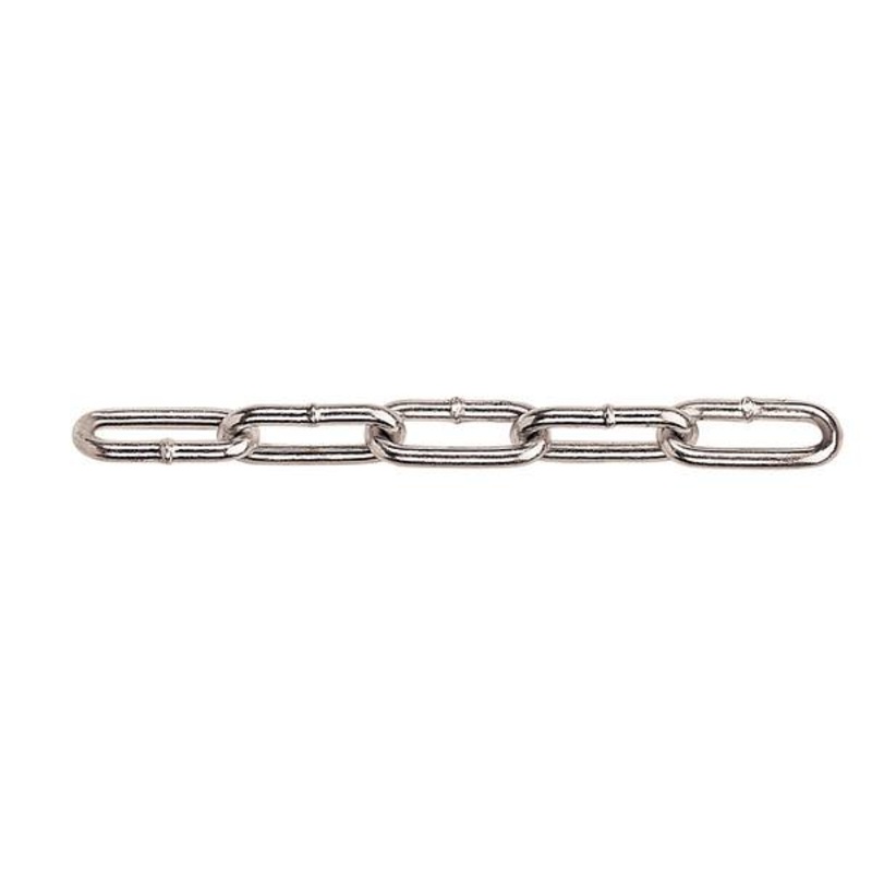 Welded Straight Link Coil Chain 5/32″ Zinc Plated