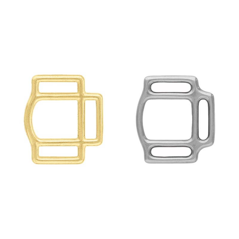 #370 3-Sided Halter Square 5/8″ Solid Brass
