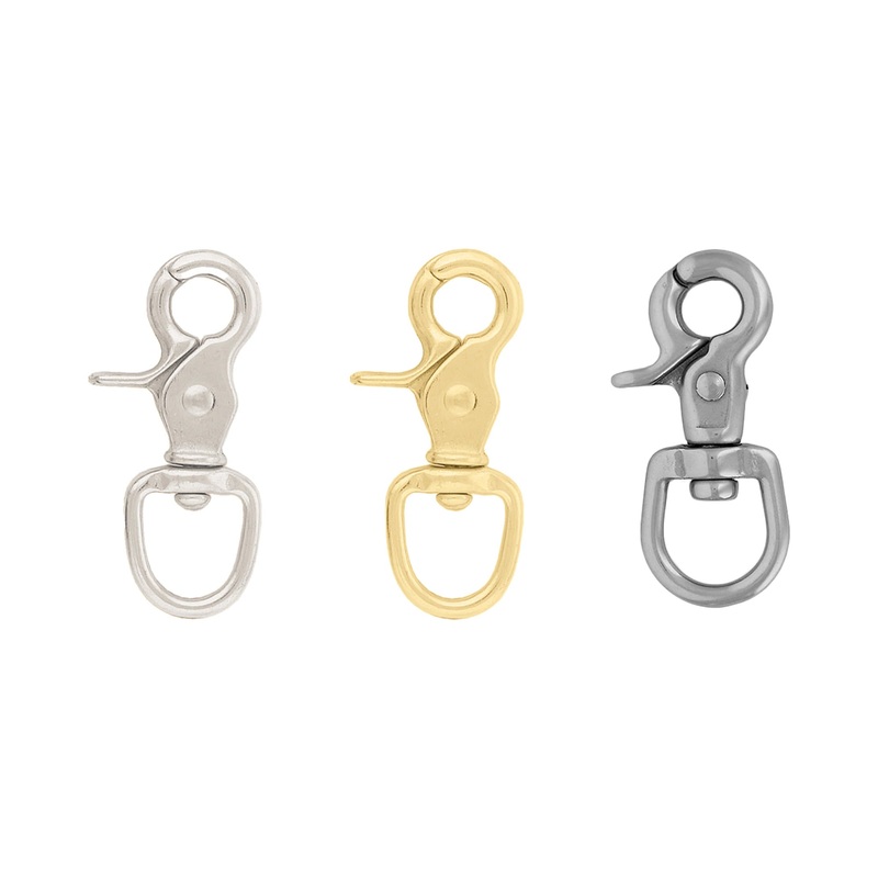 #5013 Round Scissor Snap 1/2″ Nickel Plated
