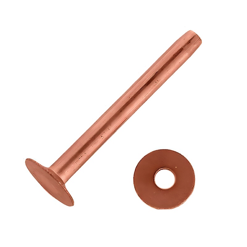 #8 Solid Copper Rivets with Burrs 5/8″