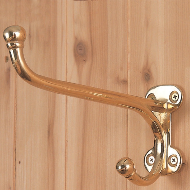 Solid Brass Harness Hook 4-1/2″