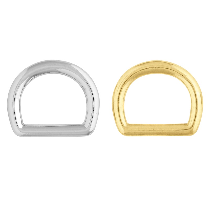 #325M Mast Style D-Ring 1″ Chrome Over Brass