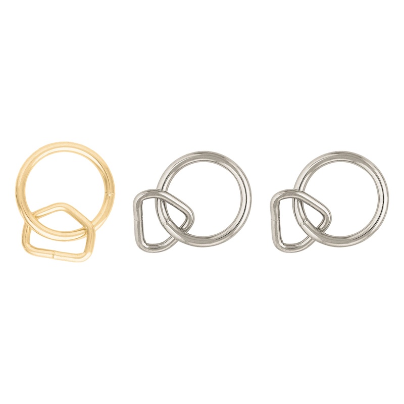 #3610 Welded Loop & Ring 5/8″ Brass Plated