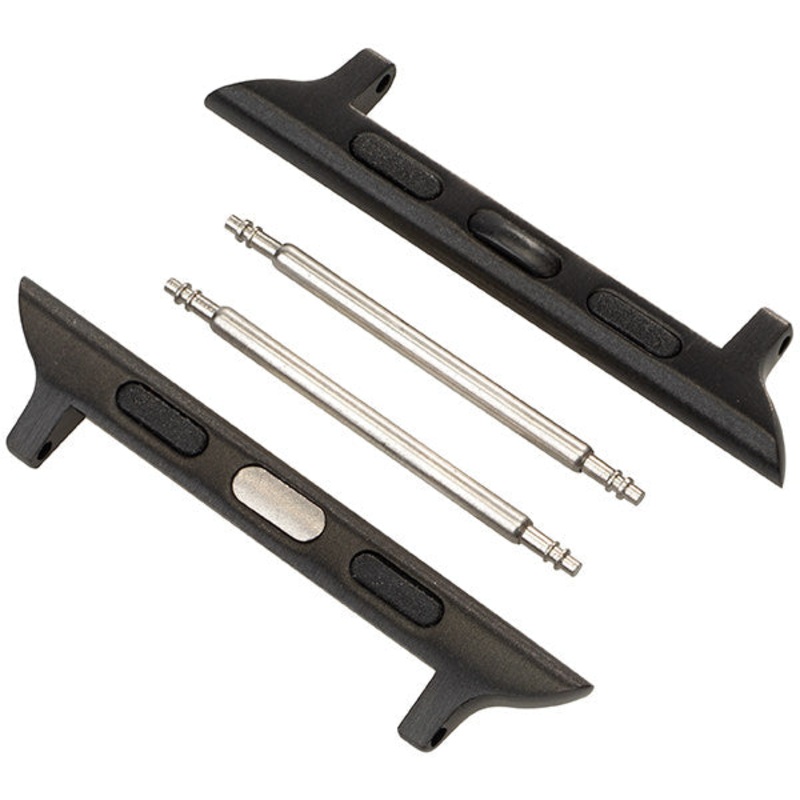 Apple Watch Compatible Band Connectors Black 42 mm