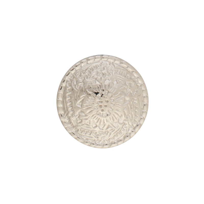 Concho with Chicago Screws, Nickel Plated 3/4″