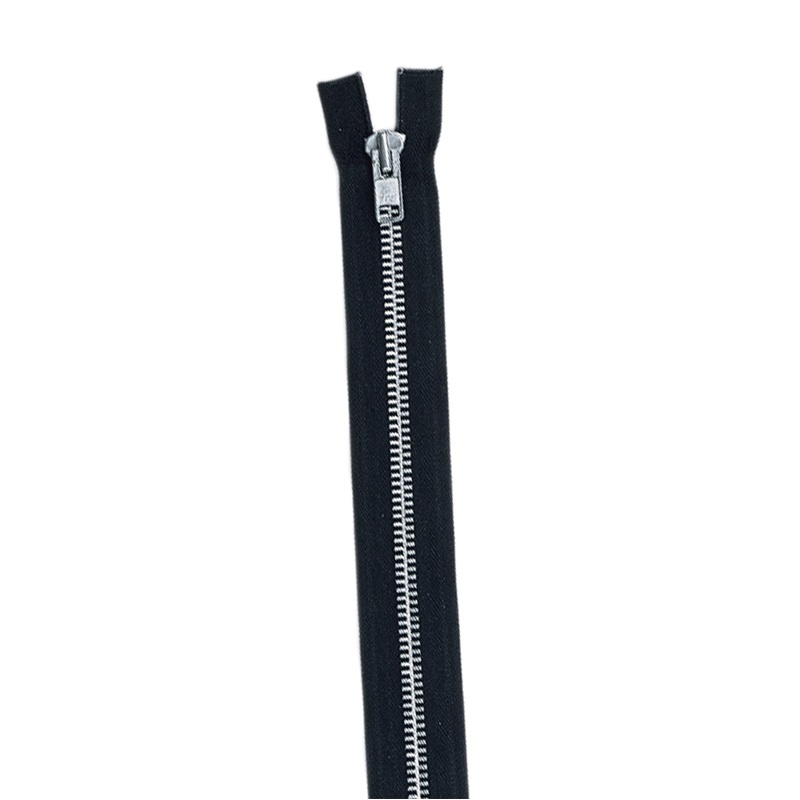 YKK #10 Zipper – Complete, Aluminum 18″ Black