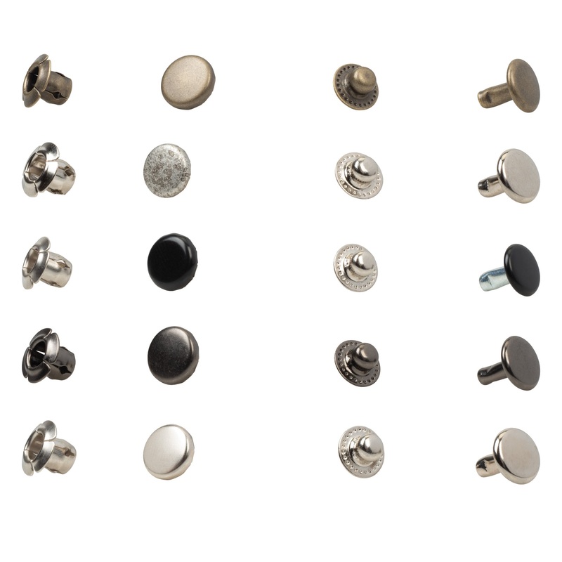 10-Pack of #2205 Segma Snaps Antique Brass