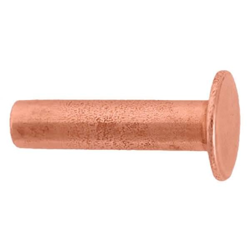 100 Pack of #104 Tubular Rivets, Copper 4/16″