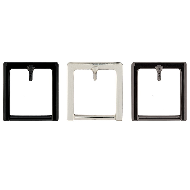 #404 Square Belt Buckle 1-1/4″ Black
