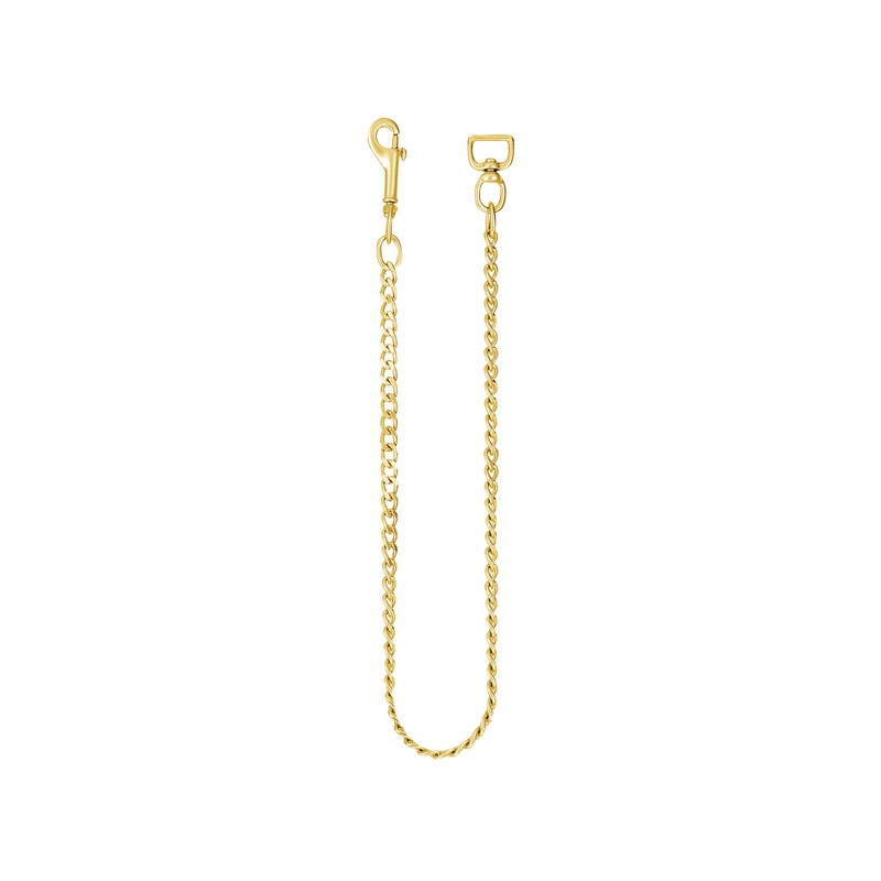 #624 Flat Link Lead Chain 3/4″ x 24″ Brass Plated