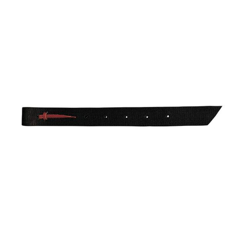 Doubled and Stitched Nylon Off Billet, 1-3/4″ x 39″ Black