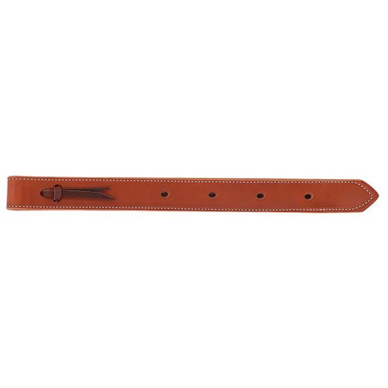 Doubled and Stitched Skirting Leather Off Billet, Chestnut