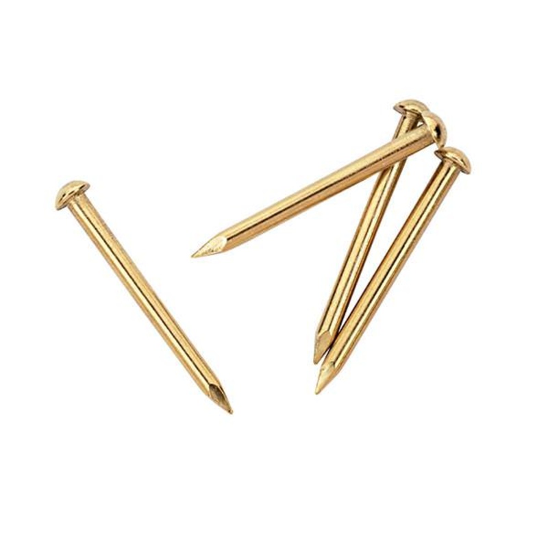 Escutcheon Pins 1/2″ Solid Brass
