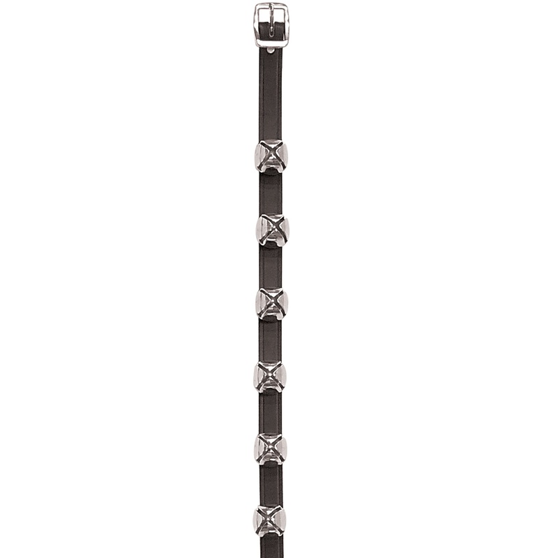115 Arctic Sleigh Bell Strap, Nickel Plated Bells, 1″ W x 73″ L