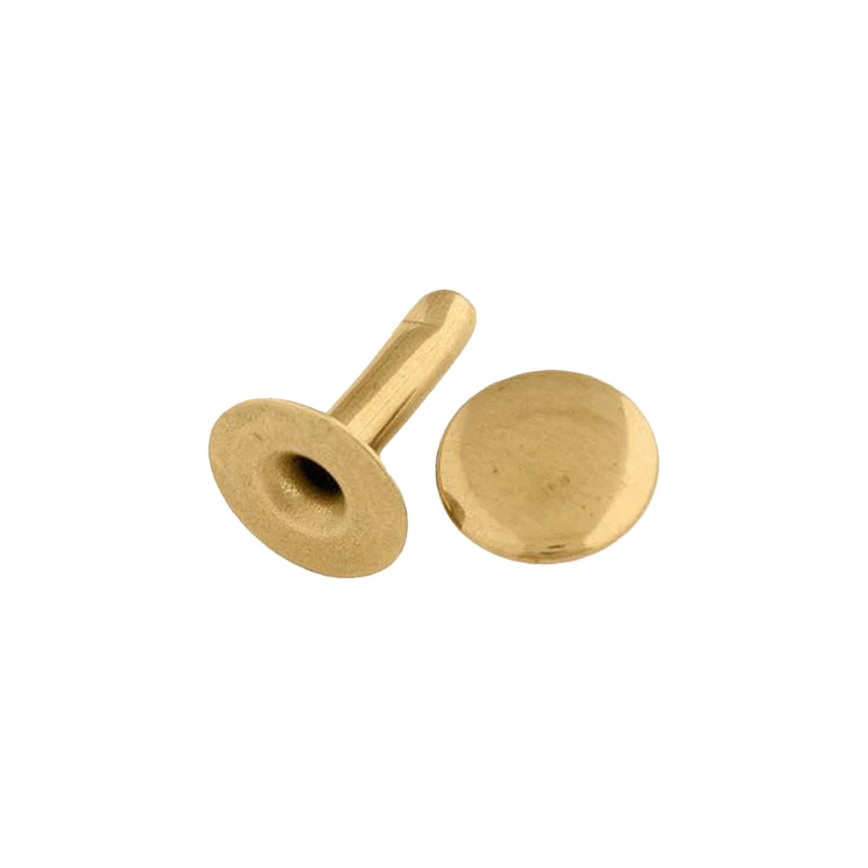 #407S Insta-Rivets, Solid Brass, 1/4″