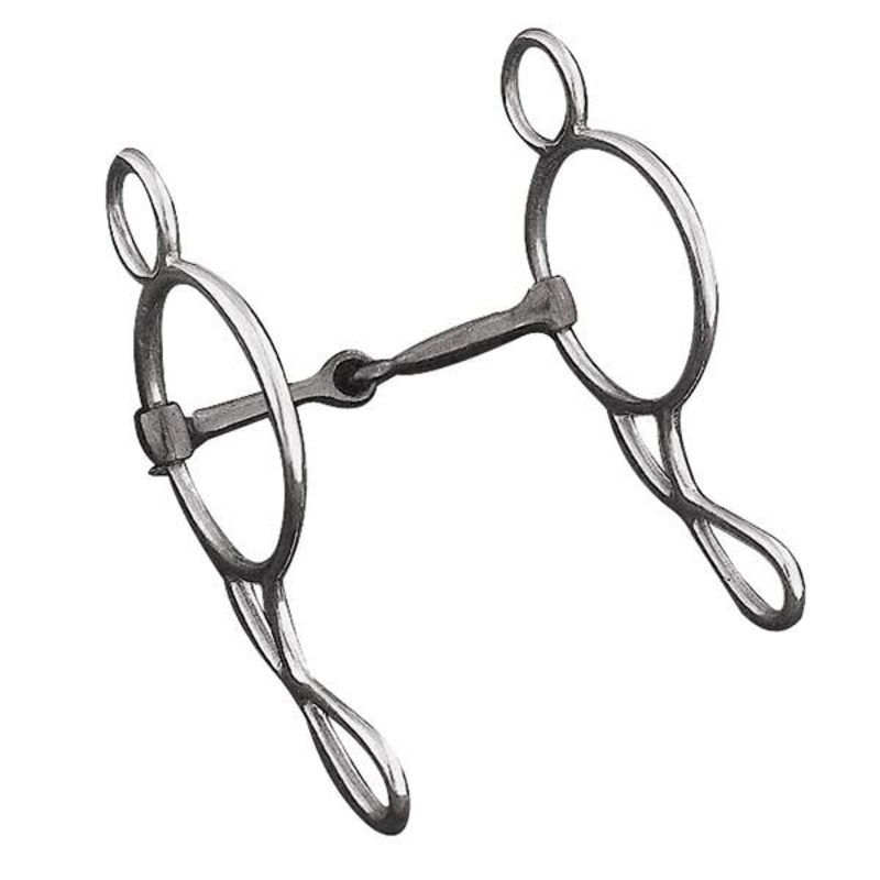 Gag Bit, 5″ Sweet Iron Snaffle Mouth