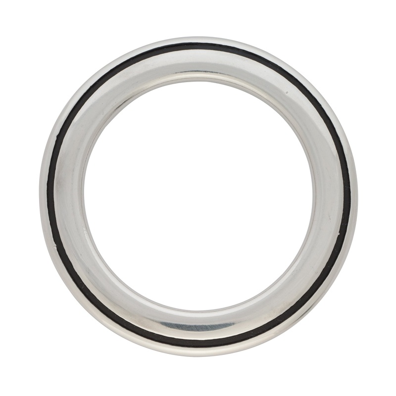 Jeremiah Watt Smooth and Grooved Breast Collar Ring, 2″