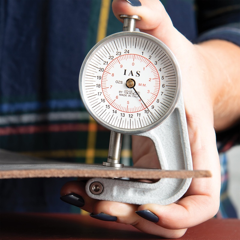 Leather Thickness Gauge, 1″ Throat
