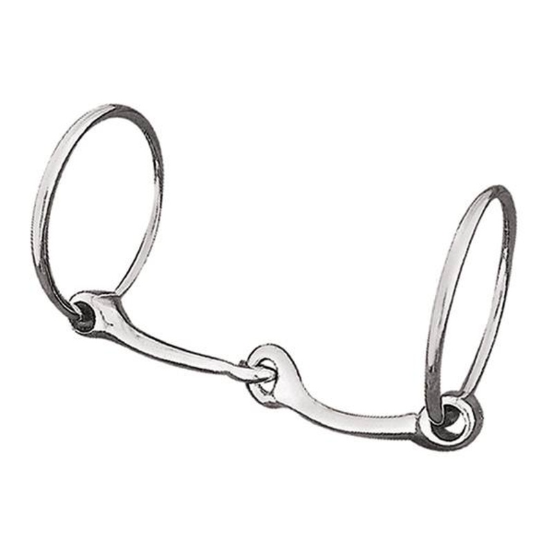 Draft Bit, 6″ Snaffle Mouth, Polished Stainless Steel