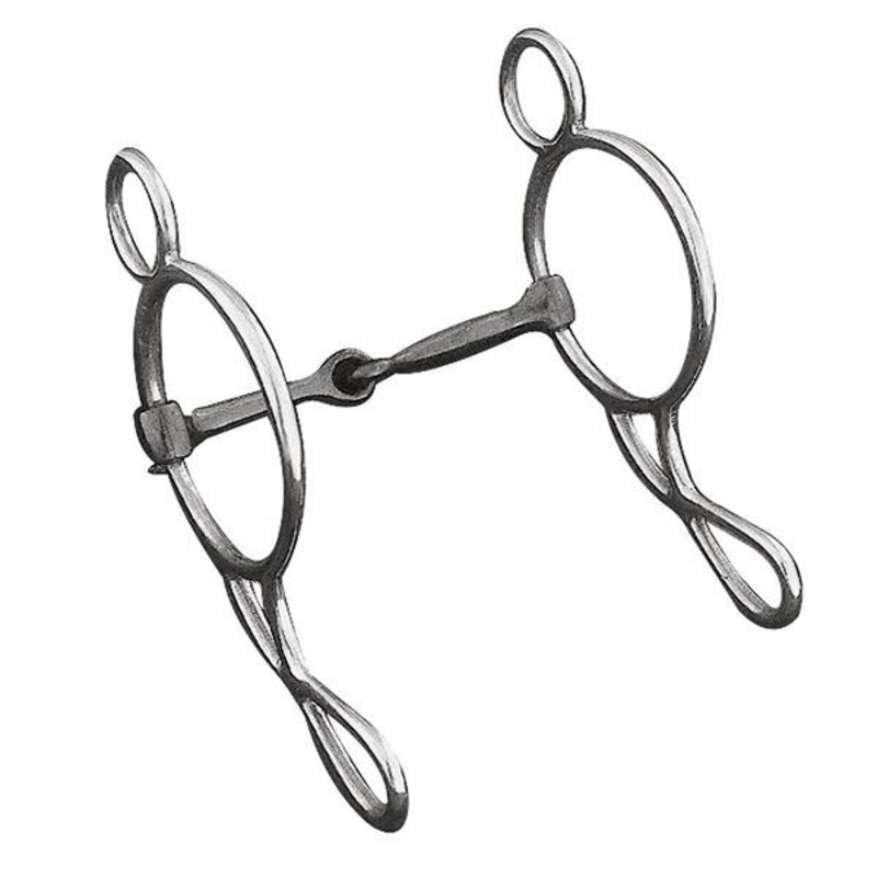 Gag Bit, 5-1/2″ Sweet Iron Snaffle Mouth