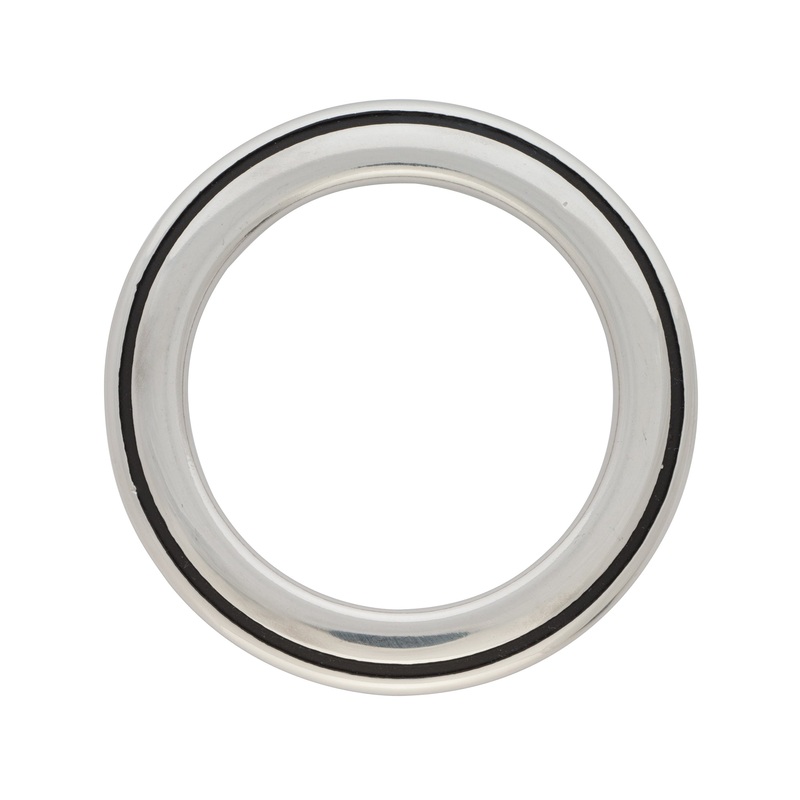 Jeremiah Watt Smooth and Grooved Breast Collar Ring, 2-3/4″