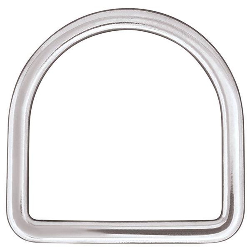 Long Flat Saddle D-Ring Stainless Steel, 3″