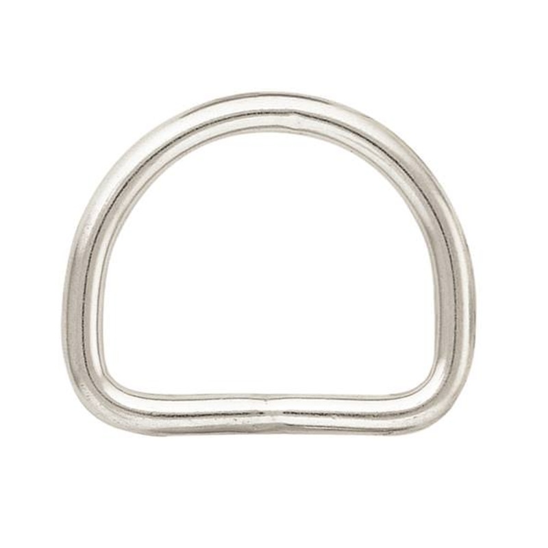#3252 Welded D-Ring Stainless Steel, 1-3/4″