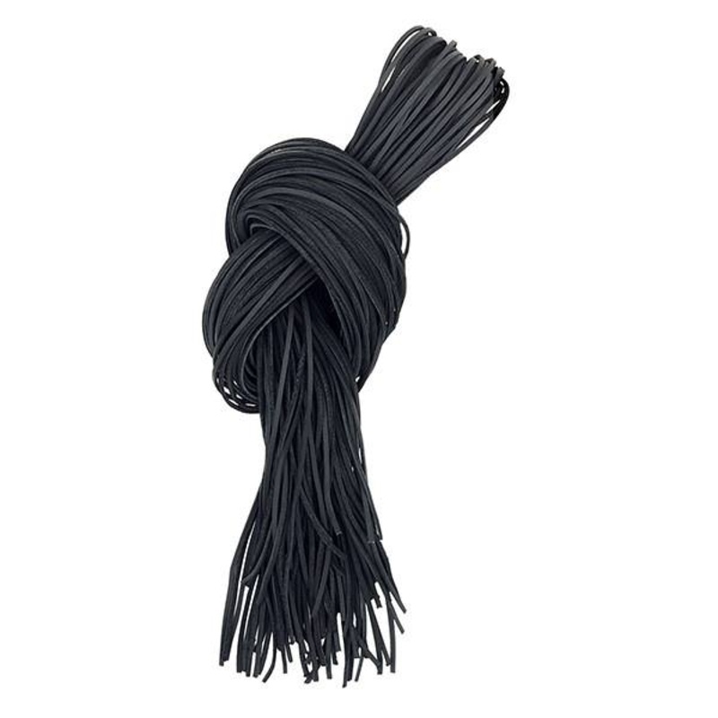 Chrome Tanned Leather Lace, Black, 1/8″ x 72″