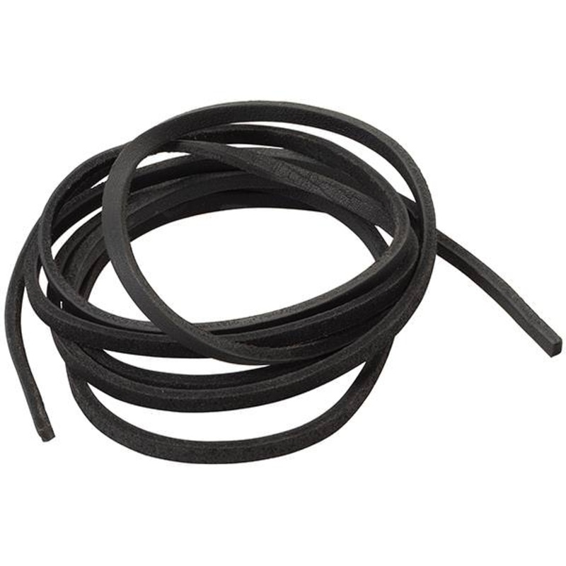 Chrome Tanned Leather Lace, Black, 3/16″ x 72″