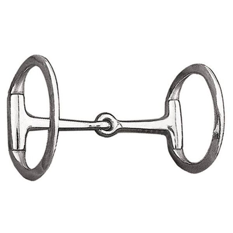 Eggbutt Snaffle Bit, 5″ Solid Mouth