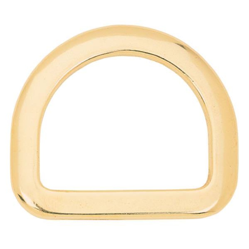 Saddle D-Ring Solid Brass, 2-1/2″
