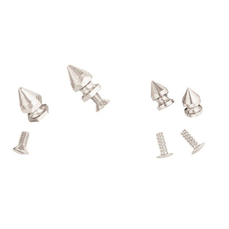 #3405 Hex Screw Back Spike Nickel Over Brass, 5/8″