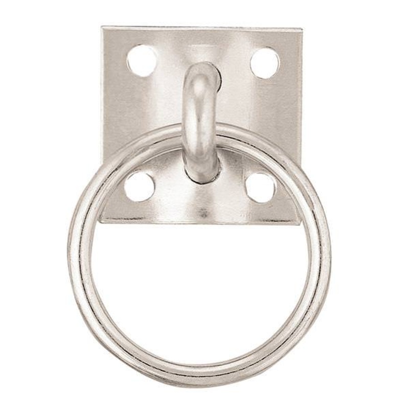 #52 Tie Ring Plate Zinc Plated, 1-3/4″ x 1-7/8″