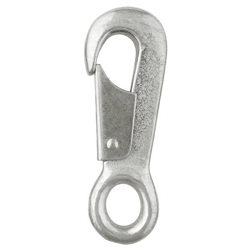 #822 Solid Rope Snap Zinc Plated, 4-3/4″