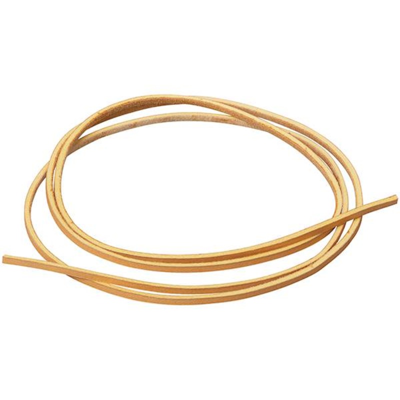 Alum Tanned Leather Lace, Chestnut, 1/8″ x 54″