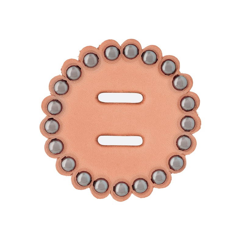 Leather Concho 1-3/4″ With Spots and Slots