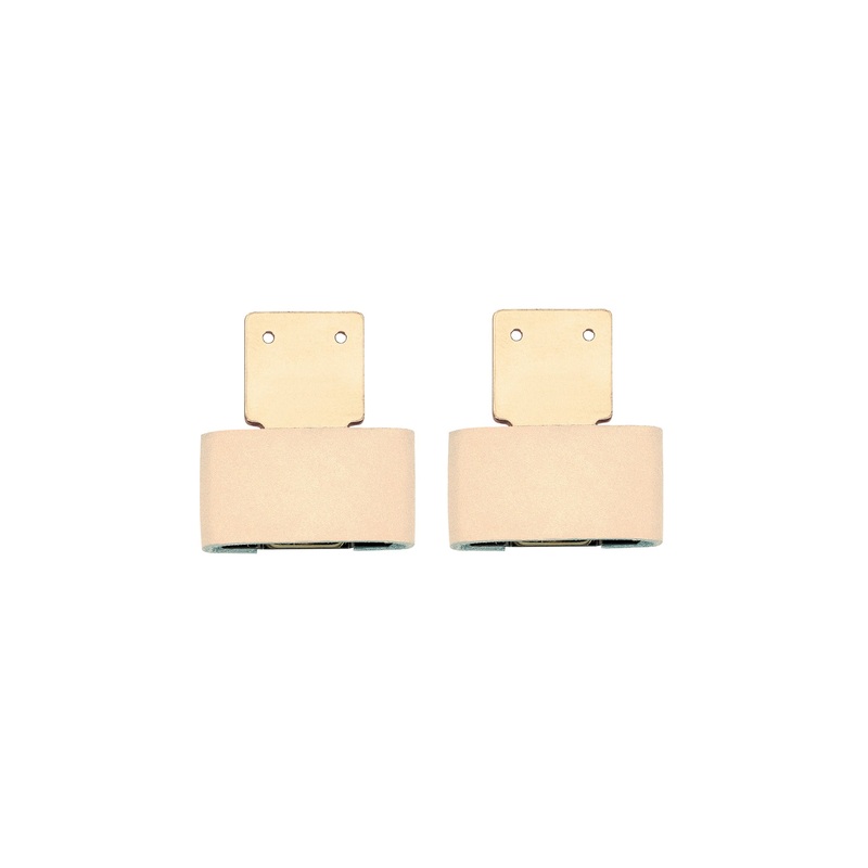 Solid Brass Blevins Buckles, 2-1/2″ Leather Covered,