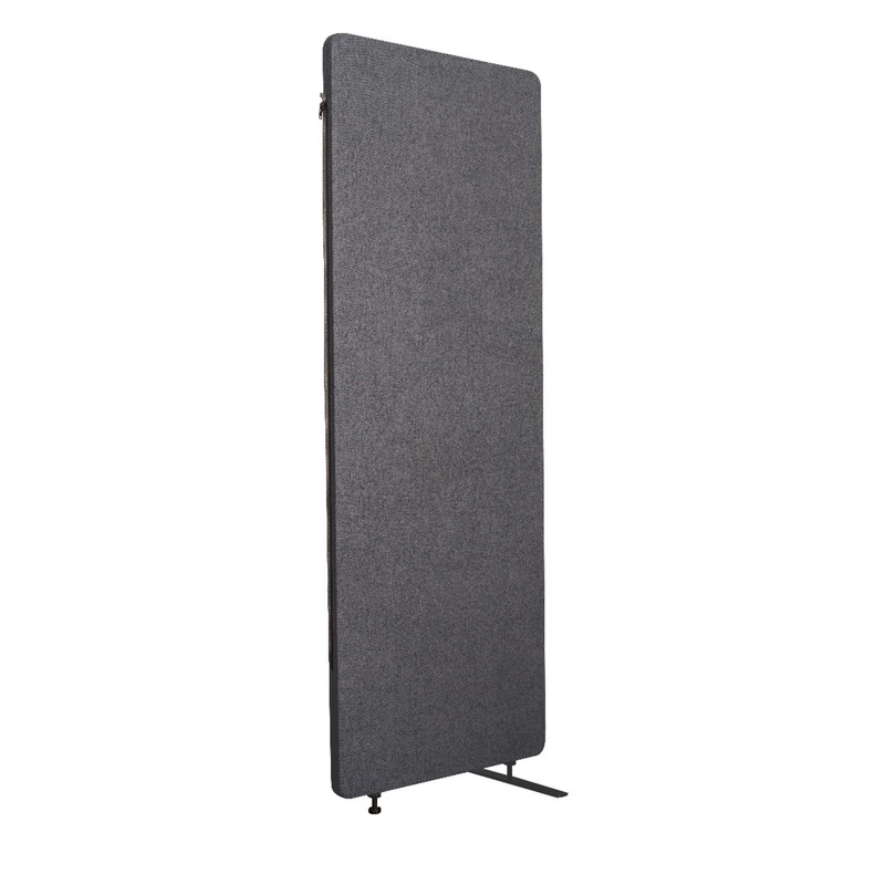 Luxor RECLAIM Acoustic Room Dividers – Expansion Panel in Slate Gray – RCLM2466ZSG