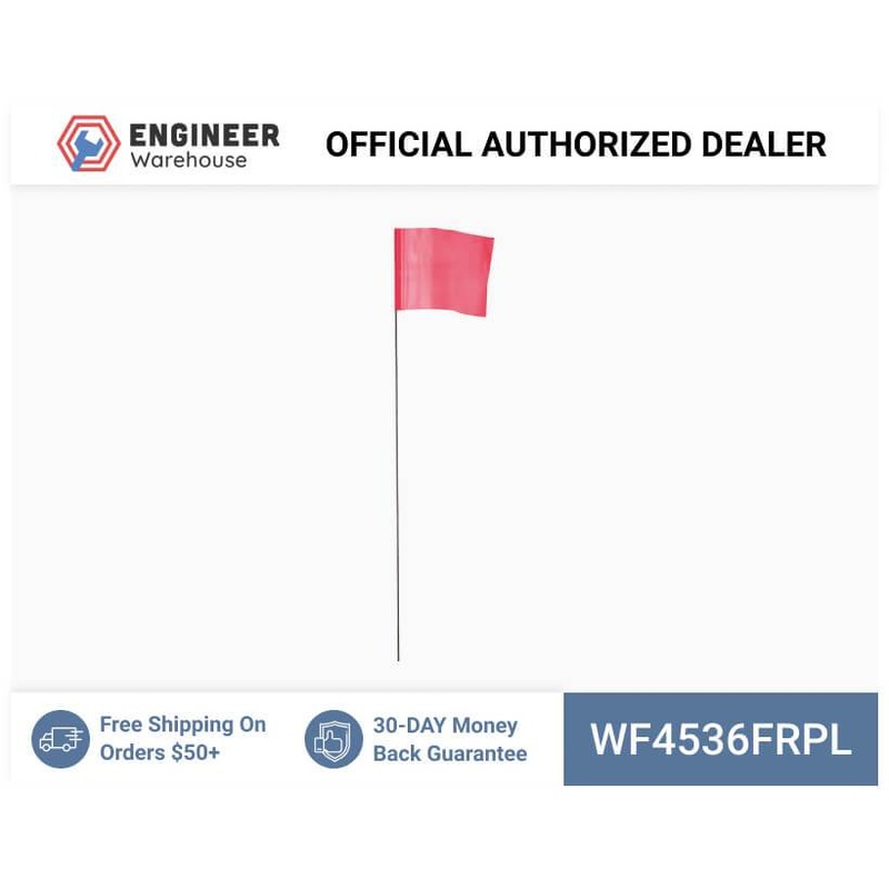 Smi-Carr – Wire Flag 4x5x36 1000 Flo Red – WF4536FRPL