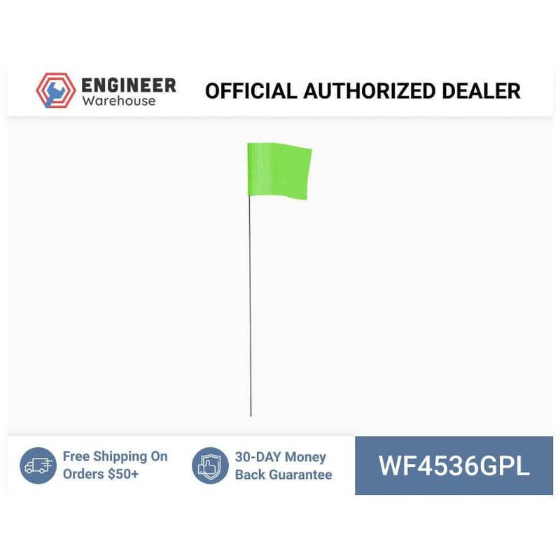 Smi-Carr – Wire Flag 4x5x36 1000 Green – WF4536GPL