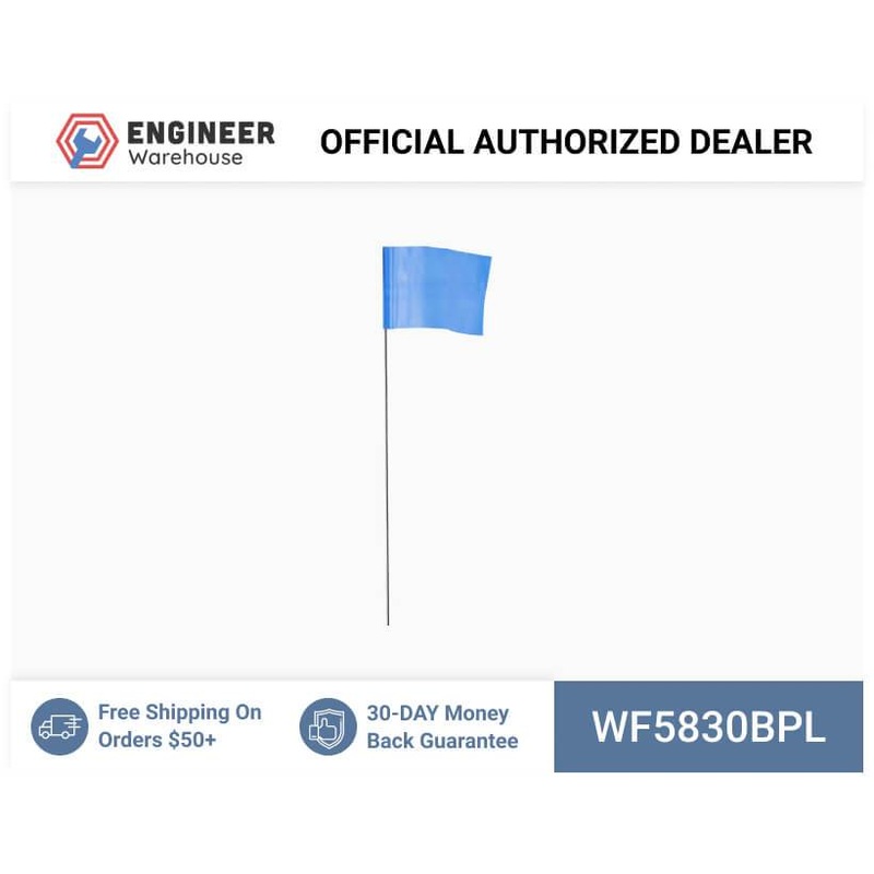 Smi-Carr – Wire Flag 5x8x30 1000 Blue – WF5830BPL