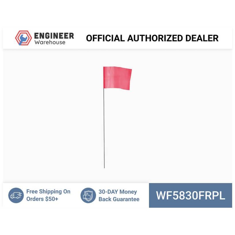 Smi-Carr – Wire Flag 5x8x30 1000 Flo Red – WF5830FRPL