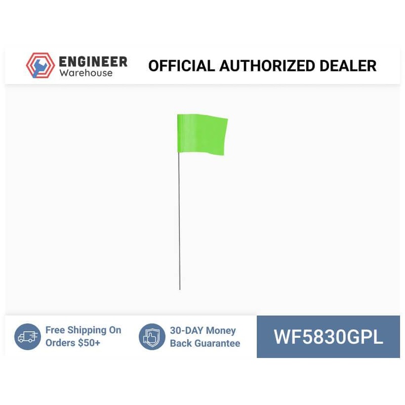 Smi-Carr – Wire Flag 5x8x30 1000 Green – WF5830GPL