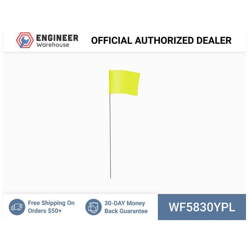 Smi-Carr – Wire Flag 5x8x30 1000 Yellow – WF5830YPL