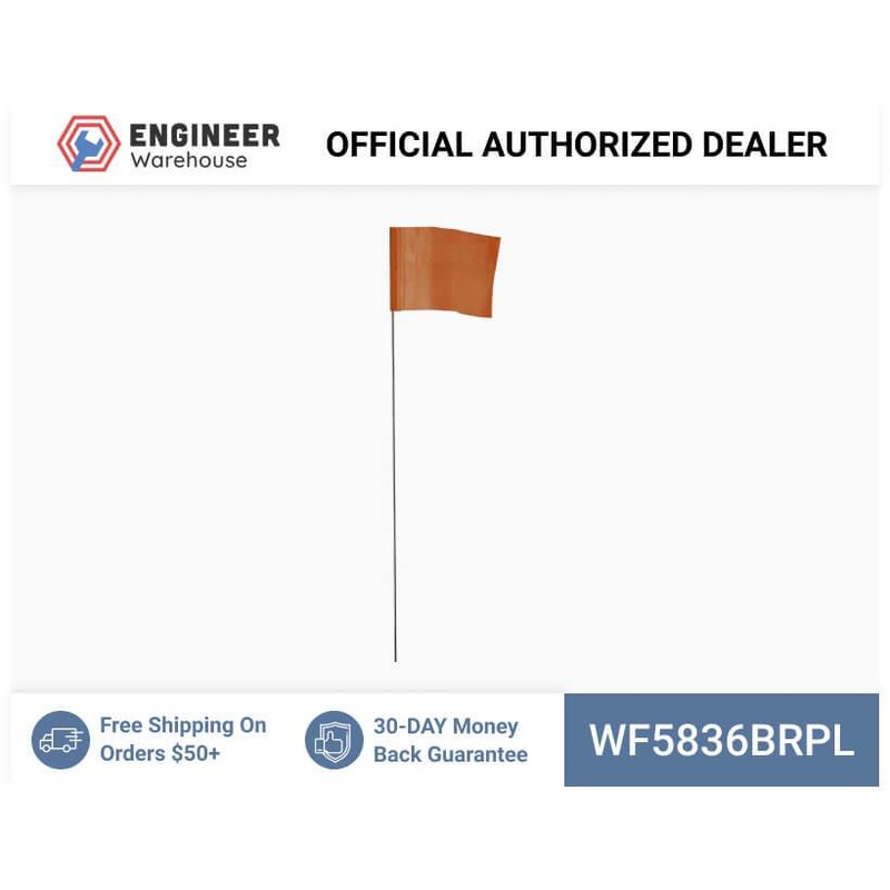 Smi-Carr – Wire Flag 5x8x36 1000 Brown – WF5836BRPL