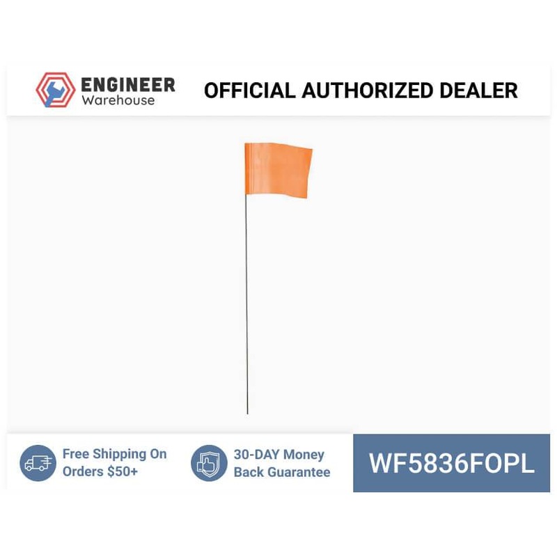 Smi-Carr – Wire Flag 5x8x36 1000 Flo Orange – WF5836FOPL